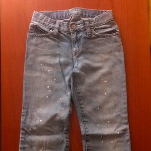 GAP Kids Painted Jeans 100% Cotton Adjustable Waist